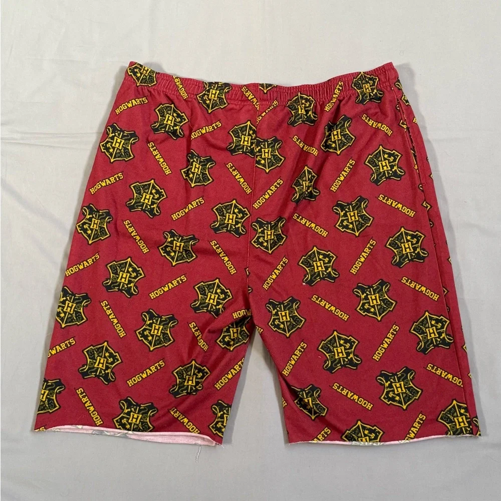Harry Potter Wizard In World Cutoff Hogwarts Pajama Shorts Size XXL